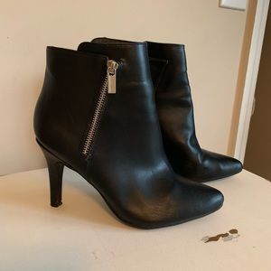 Black Booties with Zipper
